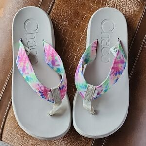Chaco Multicolor Tie-Dye Sandals